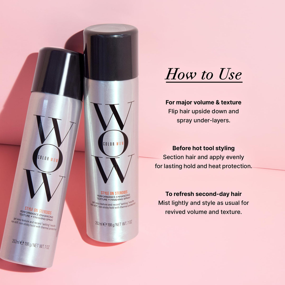 COLOR WOW Texturizing Hair Spray 249g close-up of nozzle