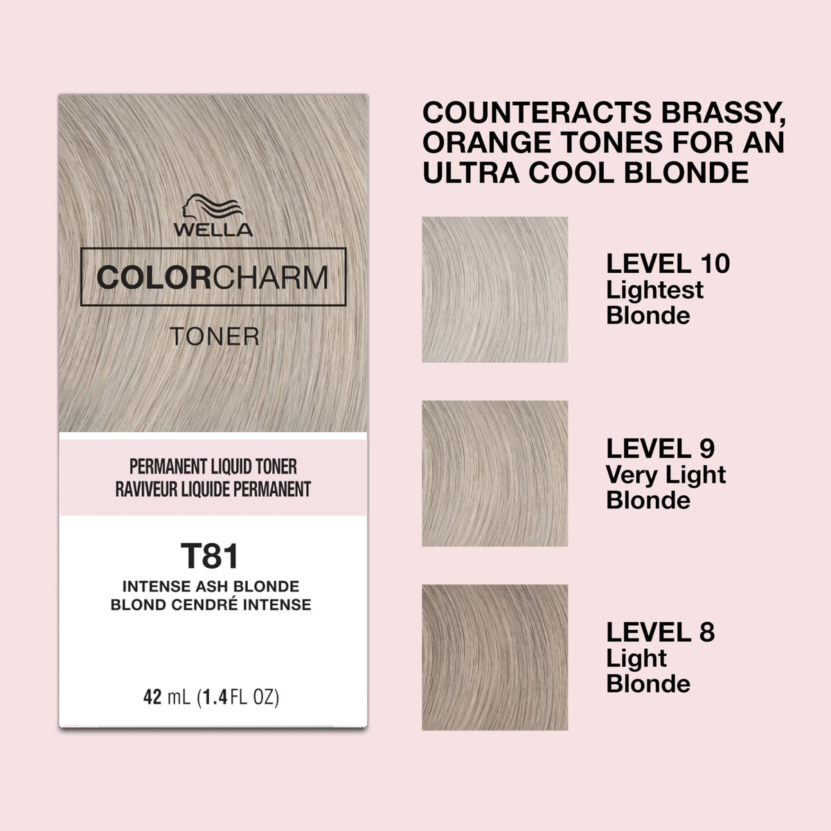 COLORCHARM T81 Intense Ash Blonde toner application process