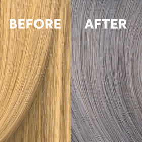 COLORCHARM toner swatch on hair sample