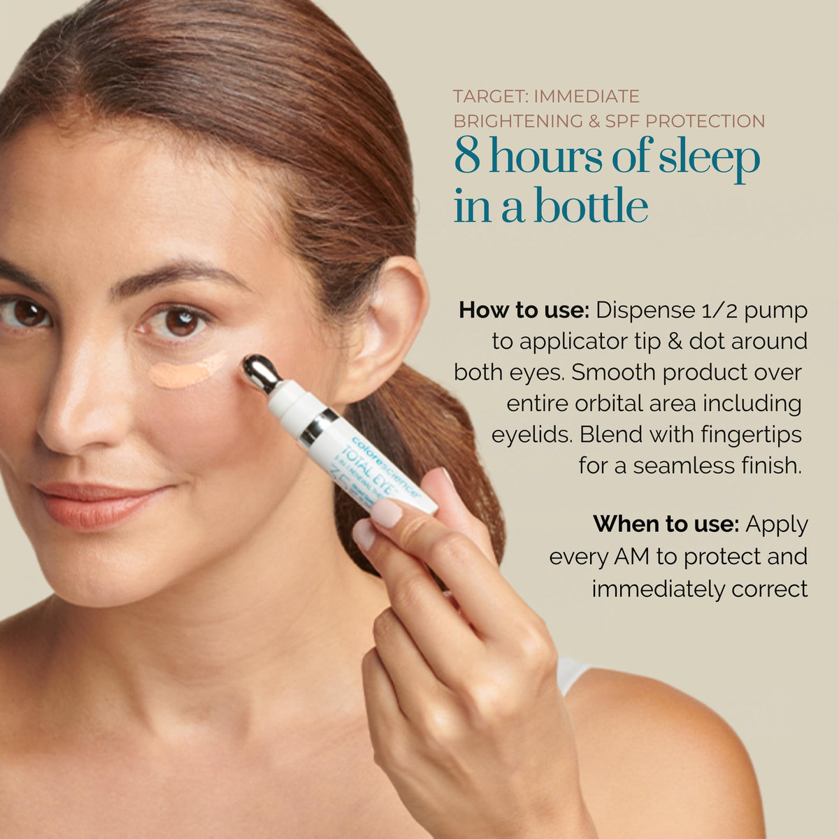 Colorescience Total Eye 3-in-1 Renewal Therapy SPF 35 shade comparison