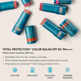 Colorescience Total Protection Colour Balm SPF 50 Pink Sky on a vanity