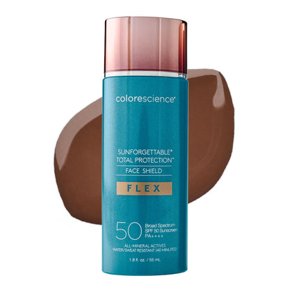 Colorescience Total Protection Face Shield Flex SPF 50 Rich Deep front view