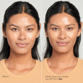 Colorescience Total Protection Face Shield Flex SPF 50 Tan application on skin