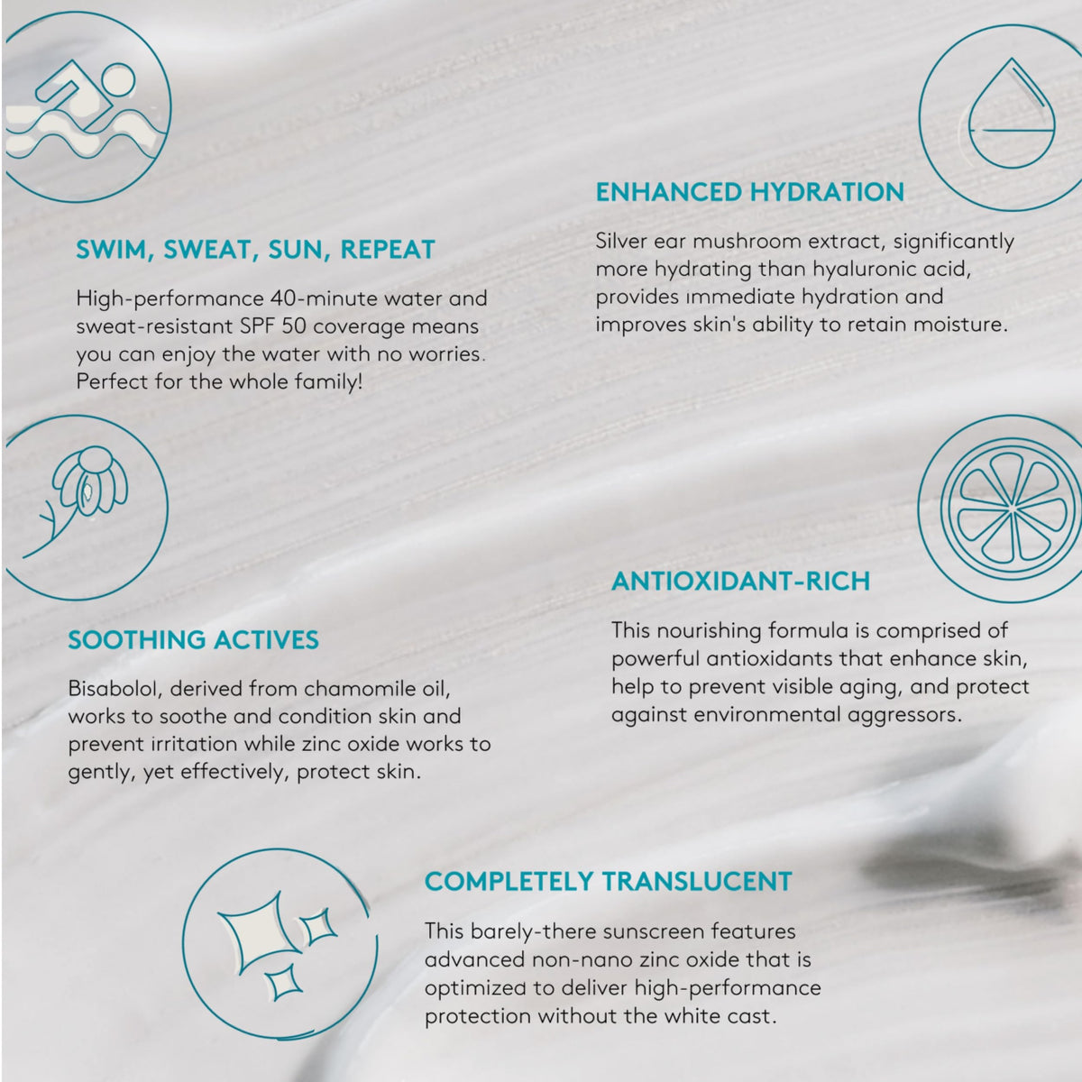 Colorescience Total Protection No-Show Mineral Sunscreen SPF 50 with ingredients displayed