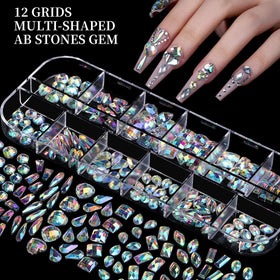 Colorful flatback rhinestones from Fandamei kit