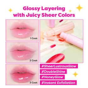 COLORGRAM Fruity Glass Gloss 01 Grape Black lifestyle scene