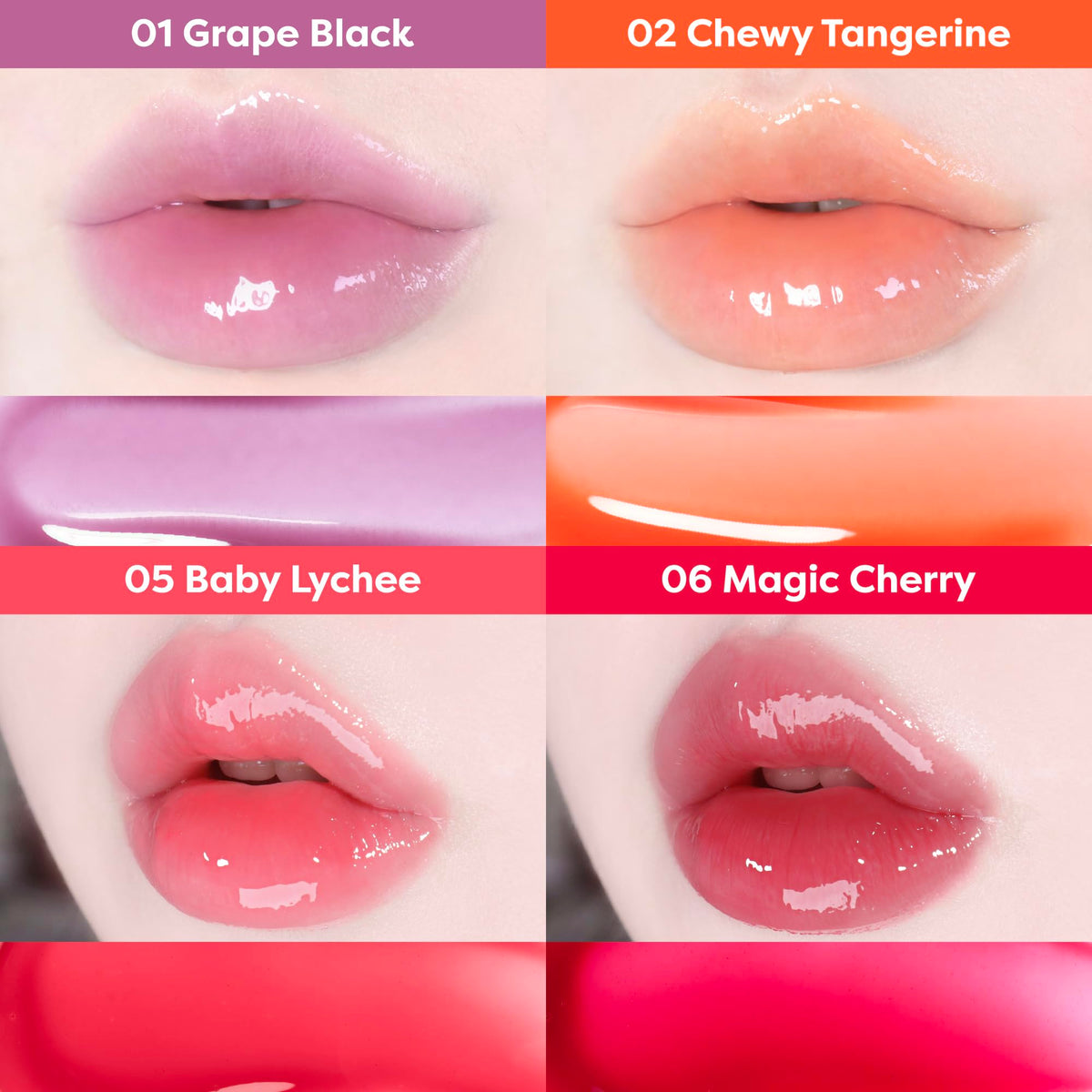 COLORGRAM Fruity Glass Gloss 01 Grape Black packaging