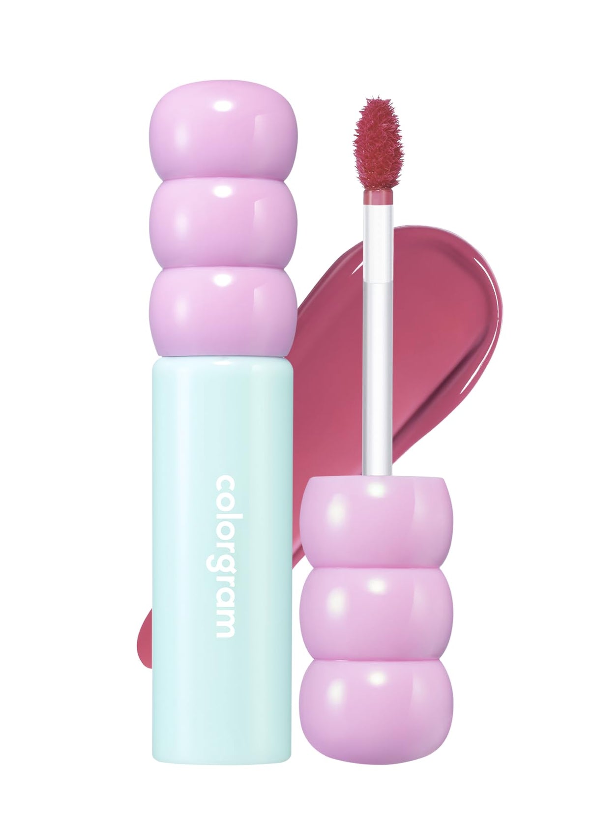 COLORGRAM Fruity Glass Tint 09 Heartful Mulberry front view with glossy finish