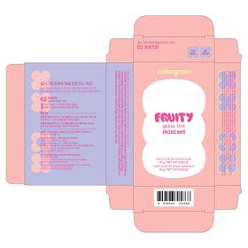 COLORGRAM Fruity Glass Tint Mini Set 02 lifestyle scene with model