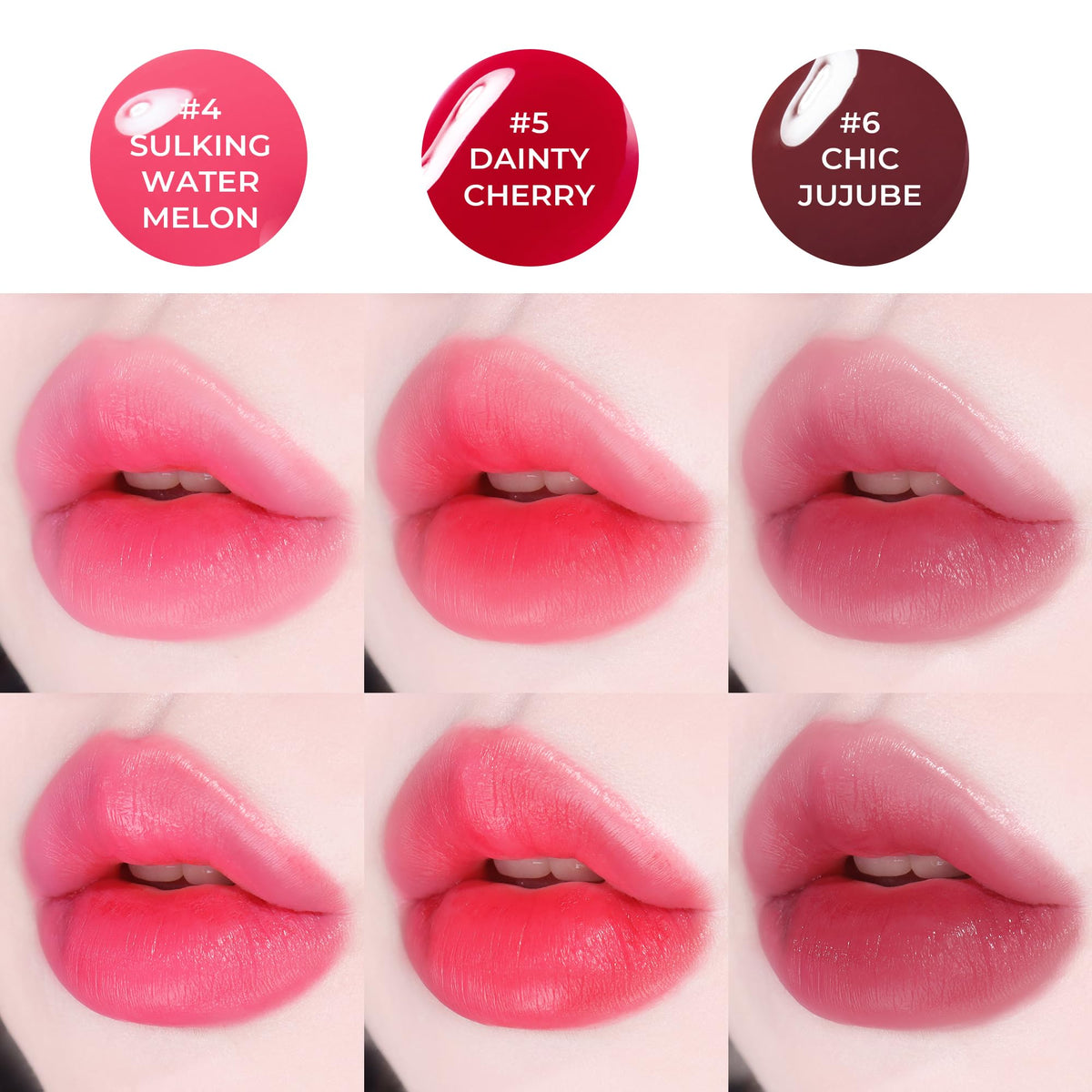 COLORGRAM Fruity Water Tint 05 Dainty Cherry applicator close-up