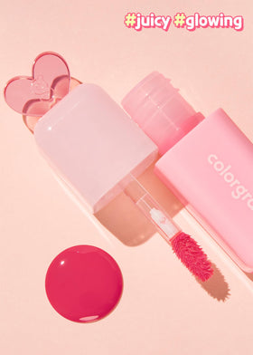 COLORGRAM Juicy Drop Tint 03 Litchi Luster applicator close-up