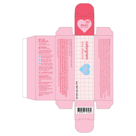 COLORGRAM Juicy Drop Tint 07 Cool Peach with other cosmetics
