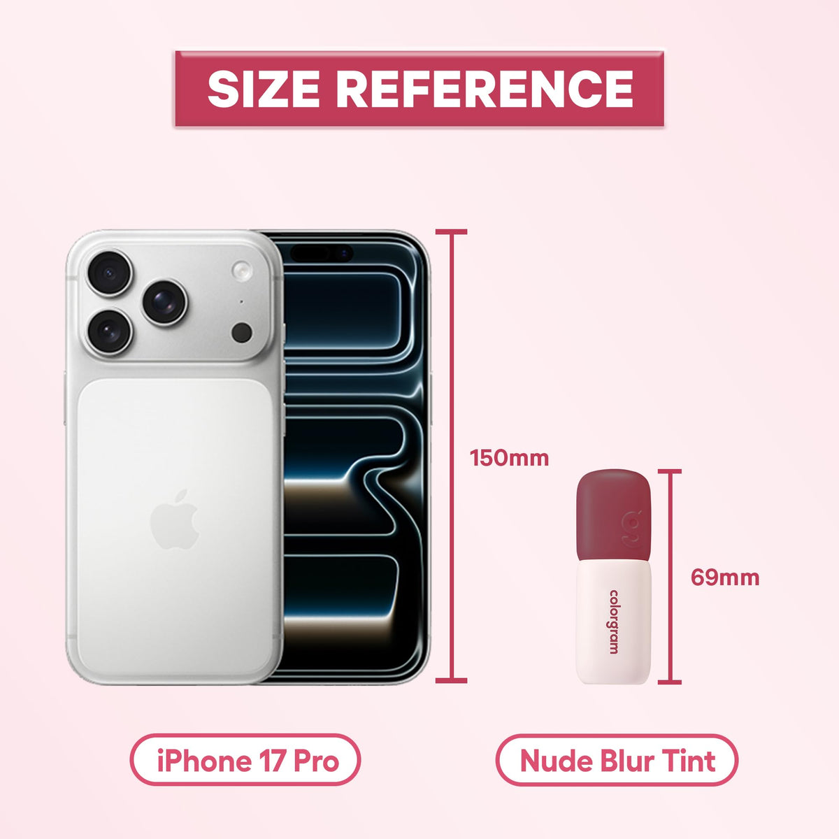 COLORGRAM NUDE BLUR TINT 17 RIPEN PEACH on cheeks