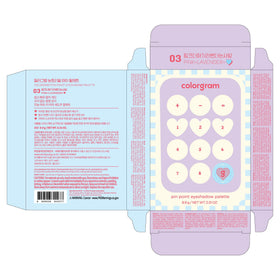 COLORGRAM Pin Point Eyeshadow Palette 03 Pink+Lavender lifestyle scene