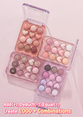 COLORGRAM Pin Point Eyeshadow Palette 04 Bright+Cool calculator design