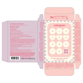 COLORGRAM Pin Point Eyeshadow Palette 04 Bright+Cool lifestyle shot