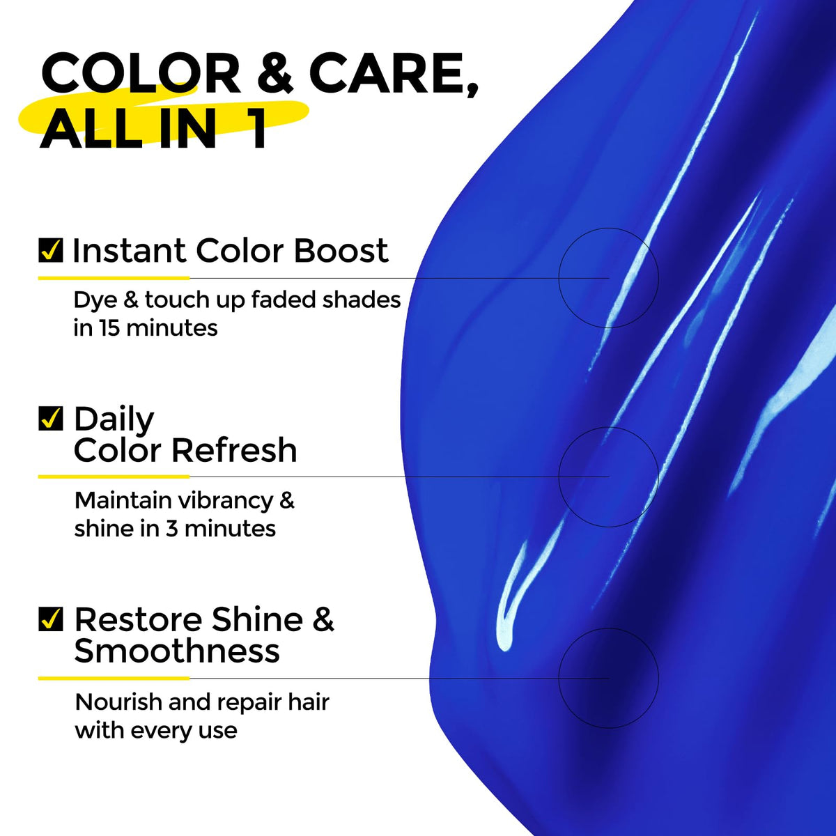 COLORLOMO Color Depositing Conditioner 6oz Blue back view