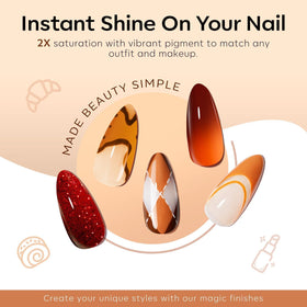 Colour Changing Orange gel polish bottle from modelones