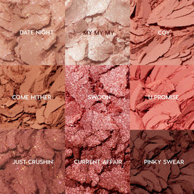 ColourPop Blush Baby Eyeshadow Palette with shades displayed