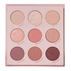 ColourPop Blush Crush Eyeshadow Palette front view with shades