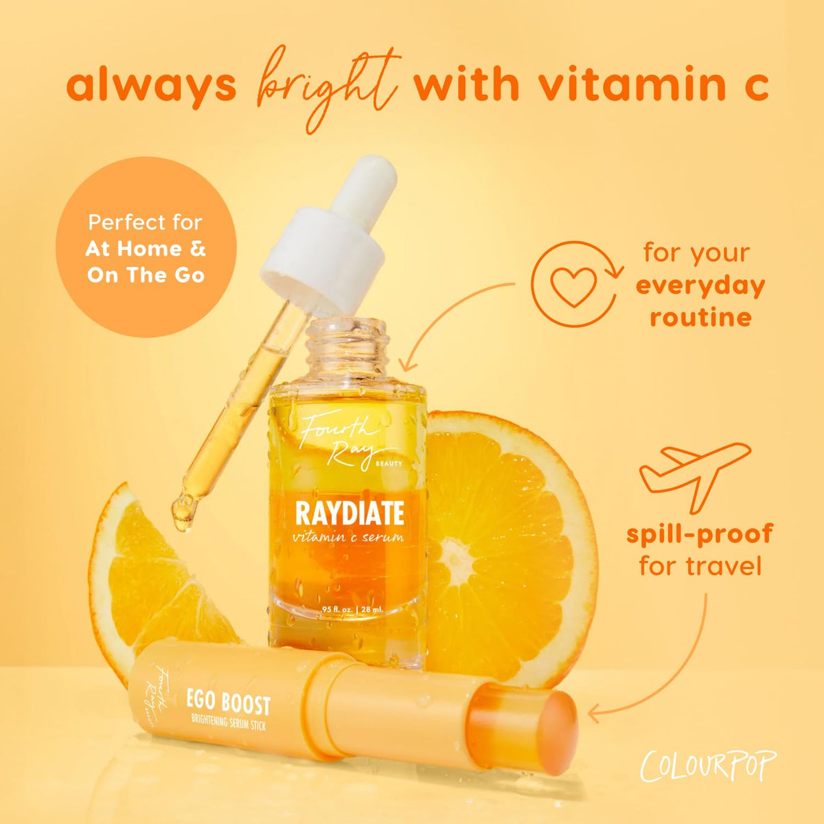 ColourPop Brightening Vitamin C Serum Stick texture close-up