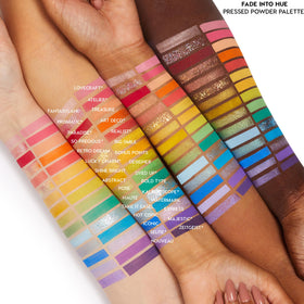 ColourPop Fade Into Hue Eyeshadow Palette with applicator brushes