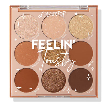 ColourPop Feelin' Toasty Eyeshadow Palette front view
