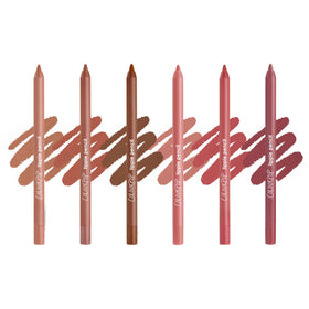ColourPop Lined and Defined Lippie Lip Pencil Kit front view with six shades