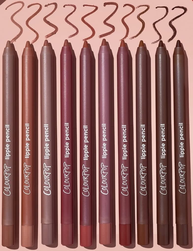 ColourPop Lippie Pencil Vault set of 10 nude lip liners front view