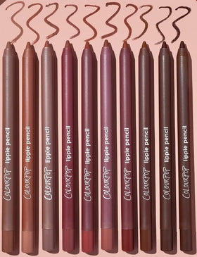 ColourPop Lippie Pencil Vault set of 10 nude lip liners front view