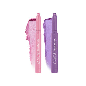 ColourPop Major Eye Candy Shadow Stix in packaging showcasing pink and purple shades