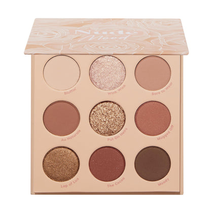 ColourPop Nude Mood Eyeshadow Palette front view showing 9 shades