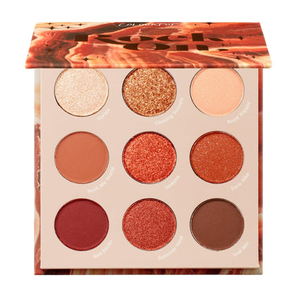 ColourPop Rock On Eyeshadow Palette front view with warm terracotta shades