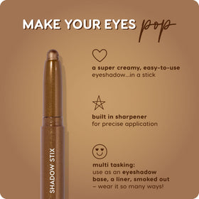 ColourPop Shadow Stix Cream Eyeshadow Stick in Quokka on a makeup table