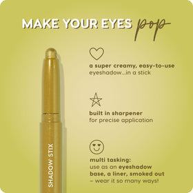 ColourPop Shadow Stix cream eyeshadow stick on a makeup table