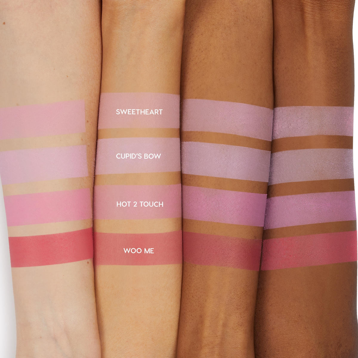 ColourPop Silky Powder Blush Hot 2 Touch swatch on skin
