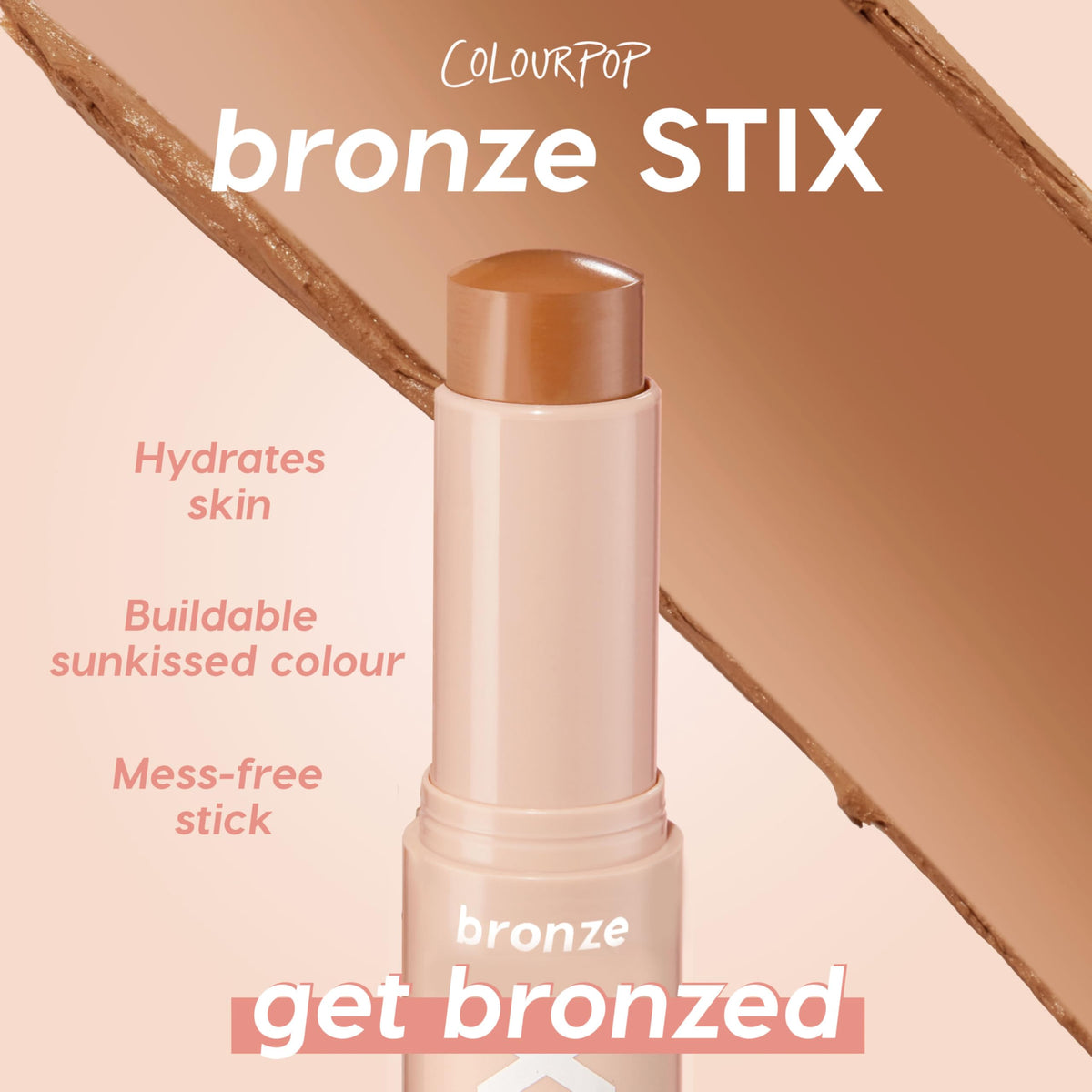 ColourPop Sunny Glow Makeup Kit with sticks on a vanity