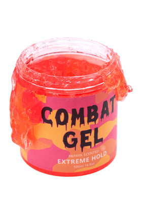 Combat Gel Extreme Hold Hair Gel 500ML Papaya front view