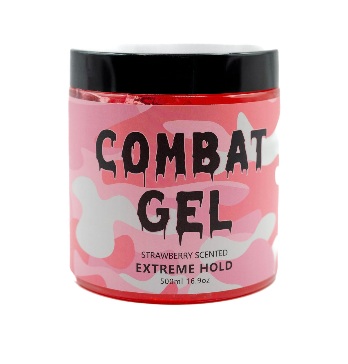 Combat Gel Extreme Hold Hair Gel 500ML Strawberry back view
