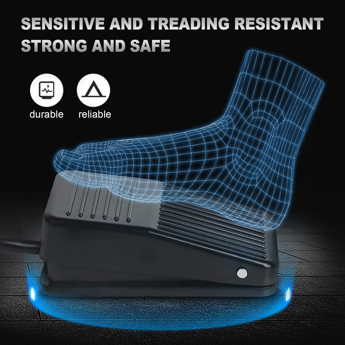 combofix Foot Pedal Switch in use during a tattoo session
