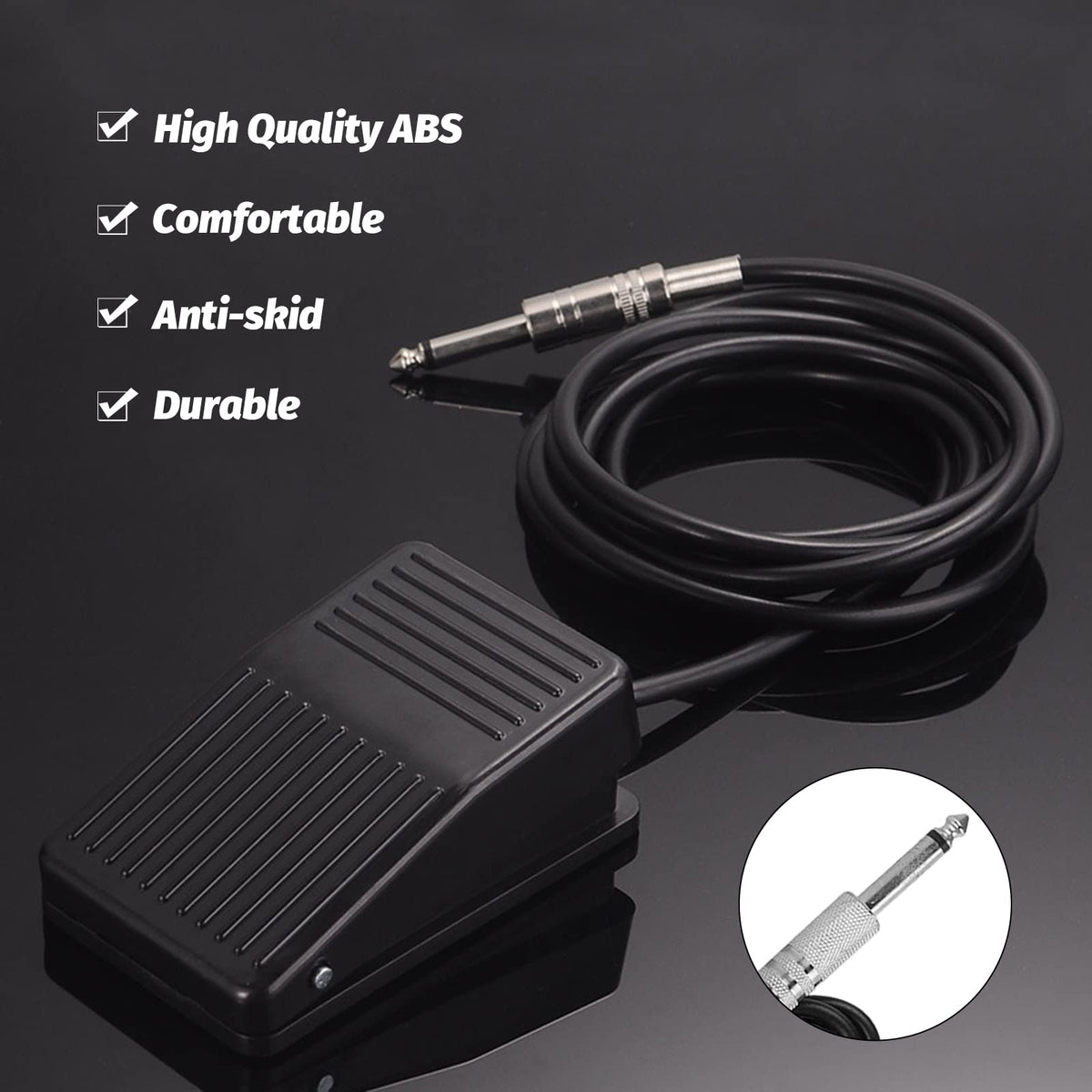 combofix Foot Pedal Switch with 1/4 phono plug
