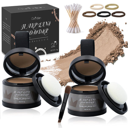 Comdian Hairline Powder 2 Pack Light Brown front view