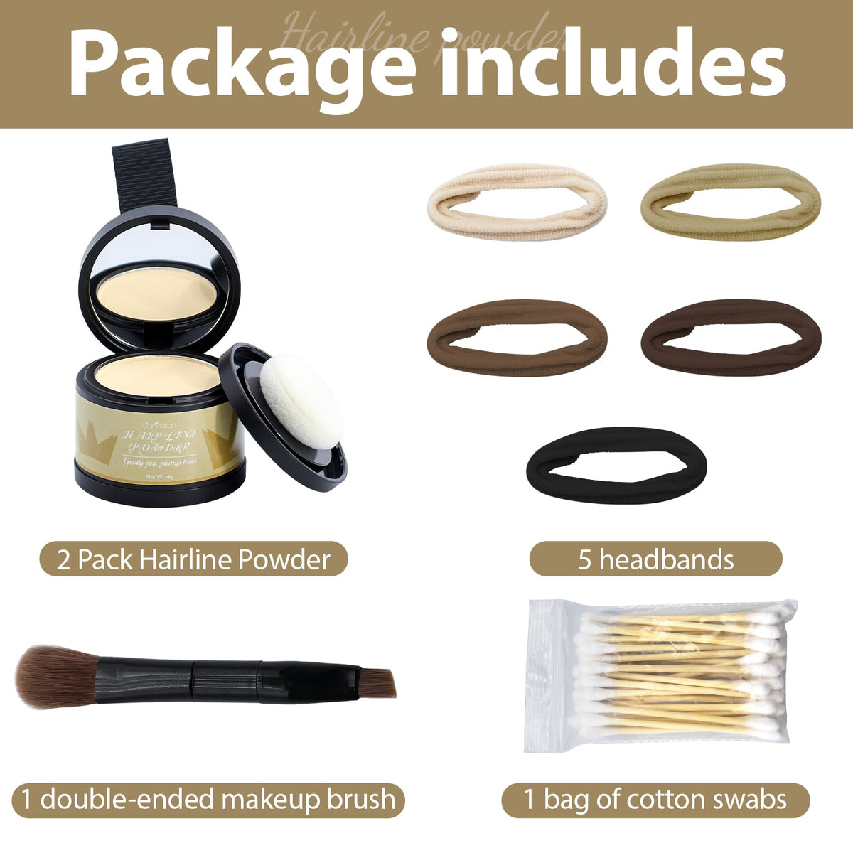 Comdian Hairline Powder compact design for travel