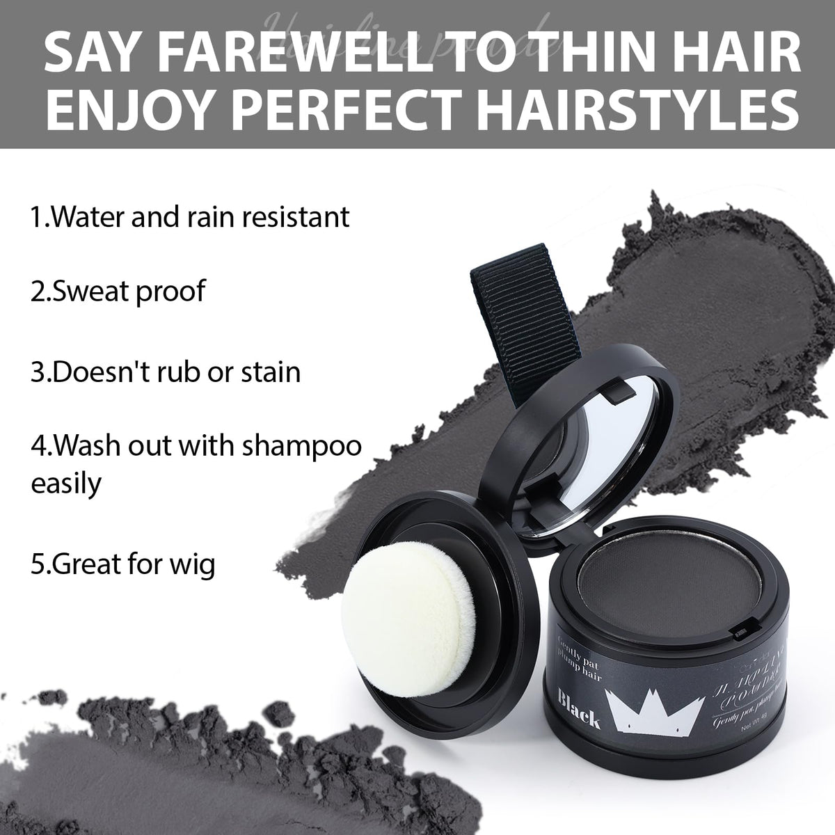 Comdian Hairline Powder compact design for travel