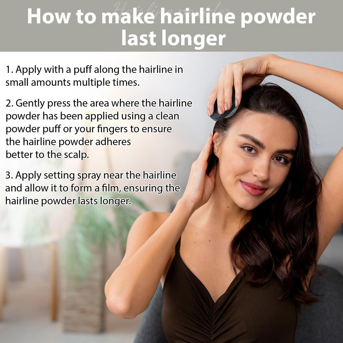Comdian Hairline Powder dark brown product display