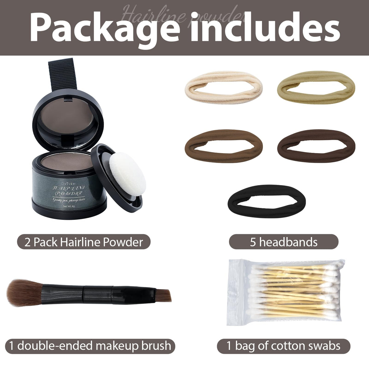 Comdian Hairline Powder in compact packaging