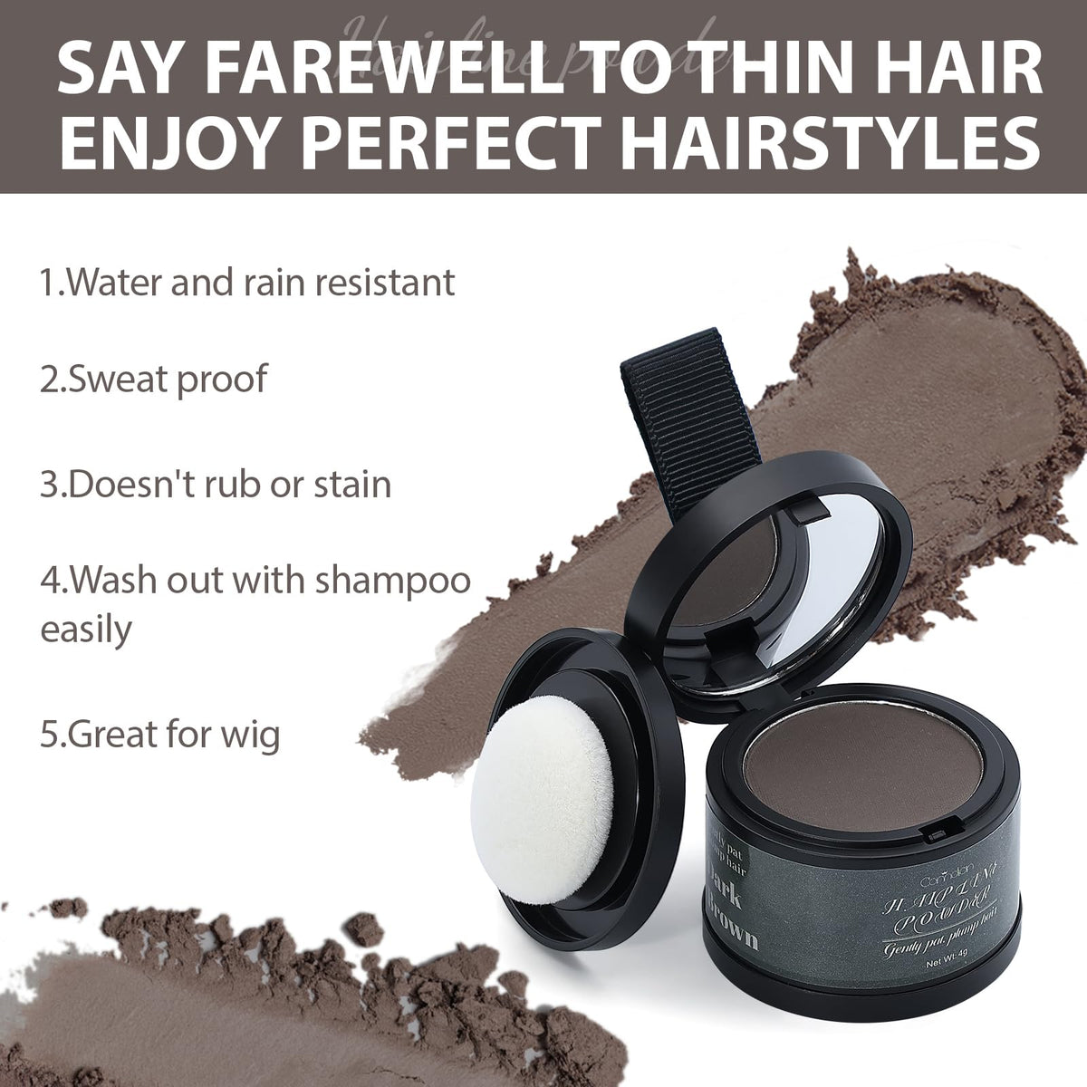 Comdian Hairline Powder lifestyle application