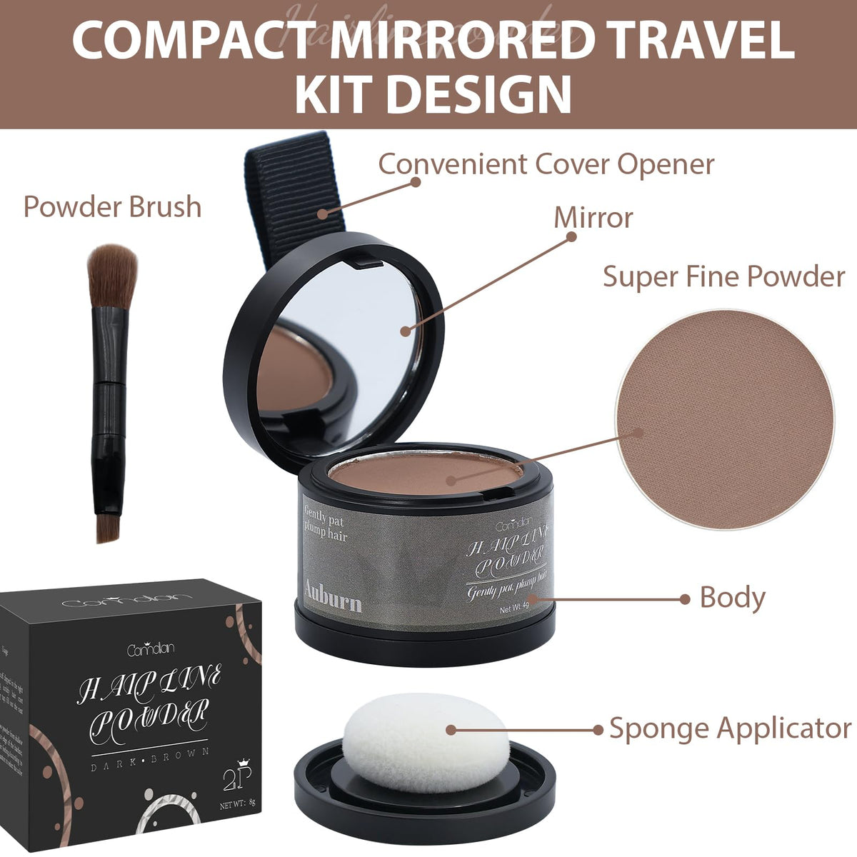 Comdian Hairline Powder packaging details