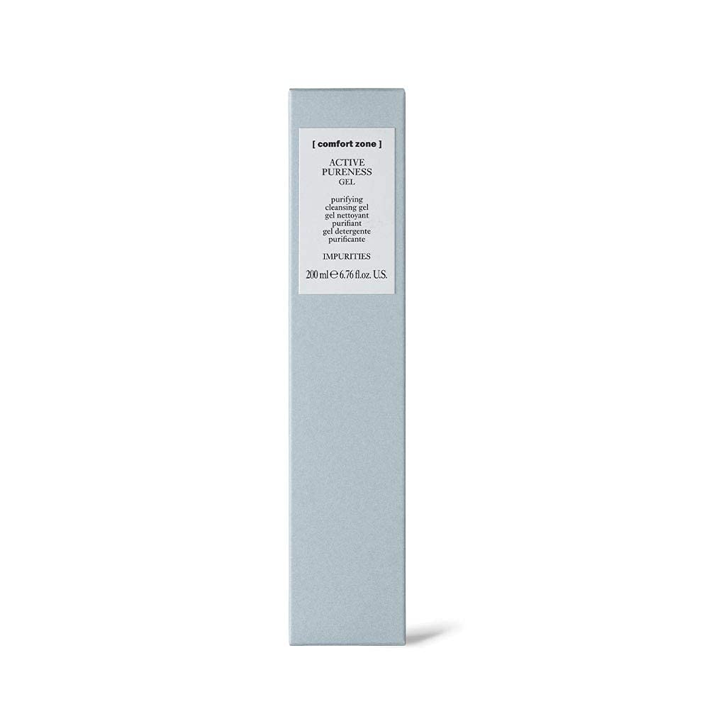 [comfort zone] Active Pureness Cleansing Gel back view showing ingredients