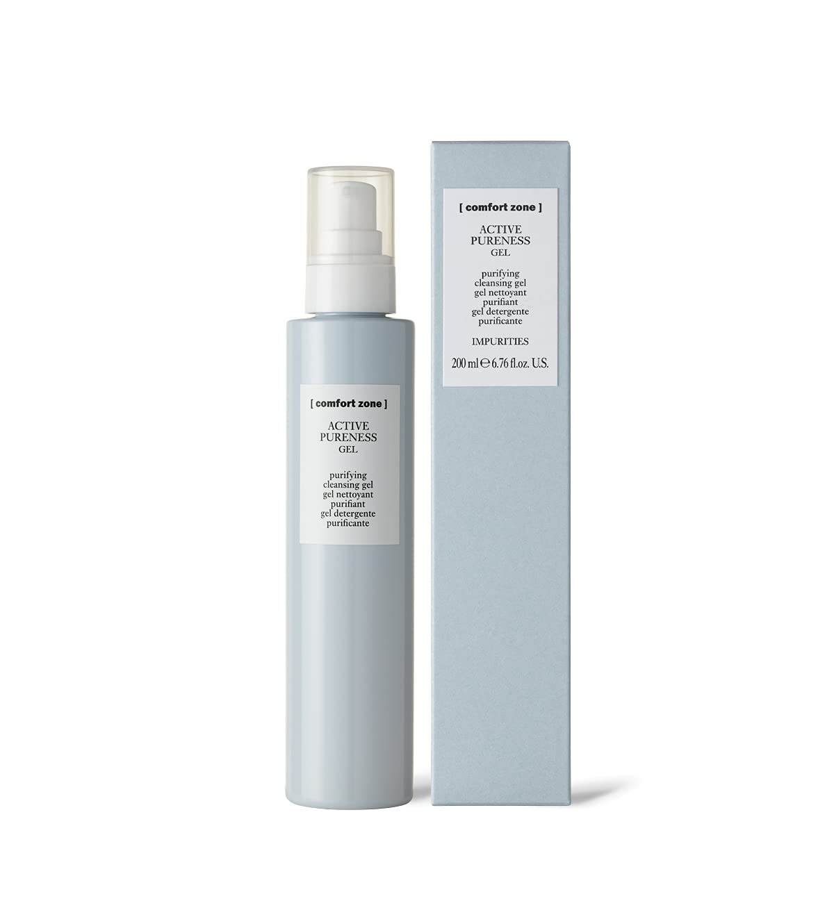 [comfort zone] Active Pureness Cleansing Gel in a bathroom setting